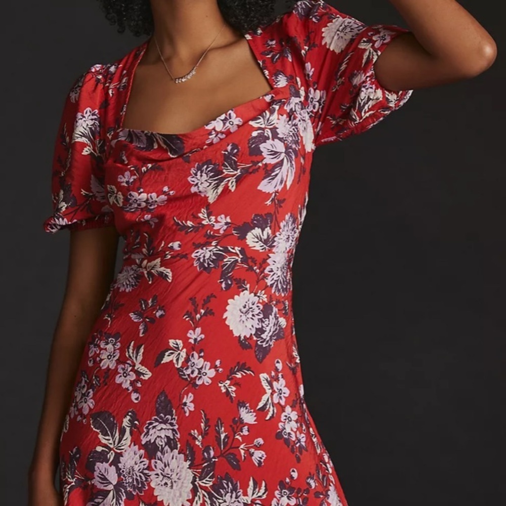 Anthropologie (Maeve) Puff Sleeve Dress - Picture 3 of 4